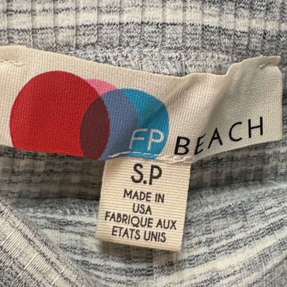FREE PEOPLE BEACH Women's High-Waisted Mixed Grey BIKE Shorts Small - Picture 1 of 13